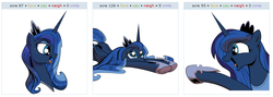 Size: 800x285 | Tagged: safe, idw, princess luna, derpibooru, g4, exploitable meme, juxtaposition, juxtaposition win, meme, meta