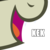 Size: 612x612 | Tagged: safe, oc, oc only, oc:rosewood, bat pony, pony, /mlp/, caption, close-up, fangs, image macro, kek, meme, mouth, nose, nostrils, open mouth, smiling, solo, teeth, tongue out, tooth