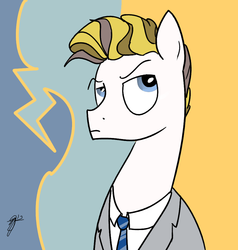 Size: 928x976 | Tagged: safe, artist:fartha, pony, classic rock ponies, david bowie, ponified, rock (music), solo, ziggy stardust