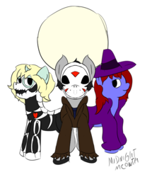 Size: 500x582 | Tagged: safe, artist:midnightmeowth, oc, oc only, oc:arty, clothes, costume, halloween, jason voorhees, simple background, skeleton, skeleton costume, transparent background, witch