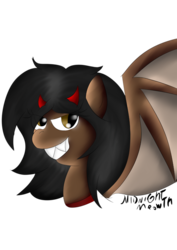 Size: 500x707 | Tagged: safe, artist:midnightmeowth, oc, oc only, mulp, simple background, solo, transparent background