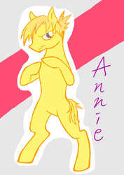 Size: 2480x3507 | Tagged: safe, artist:zonderdidi, pony, annie, annie leonhardt, attack on titan, bipedal, ponified, solo