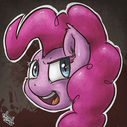 Size: 2116x2116 | Tagged: safe, artist:marble-soda, pinkie pie, g4, female, portrait, solo