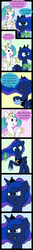 Size: 1100x8216 | Tagged: safe, artist:041744, princess celestia, princess luna, alicorn, pony, gamer luna, g4, comic, controller, food, messy, peytral