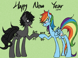 Size: 800x600 | Tagged: safe, artist:tarian, rainbow dash, g4, 2013, 2014, happy, korean