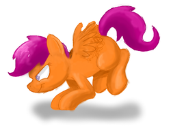 Size: 500x376 | Tagged: safe, artist:dereinsamluftwaffe, scootaloo, g4, female, solo