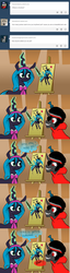 Size: 1280x4978 | Tagged: safe, artist:jokerpony, king sombra, queen chrysalis, ask teen chrysalis, g4, comic, magic, teen sombra, telekinesis, tumblr