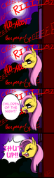 Size: 800x2600 | Tagged: safe, artist:ryuredwings, fluttershy, bat pony, pony, g4, comic, flutterbat, love at first bite, race swap