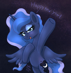 Size: 1210x1250 | Tagged: safe, artist:joakaha, princess luna, pony, g4, bipedal, female, hind legs, legs together, solo