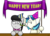 Size: 2833x2025 | Tagged: safe, artist:bobthedalek, dj pon-3, octavia melody, vinyl scratch, earth pony, pony, unicorn, g4, annoyed, banner, duo, female, happy new year, hat, octavia is not amused, party, party hat, party horn, rope, unamused