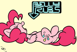 Size: 3000x2000 | Tagged: safe, artist:doggonepony, pinkie pie, g4, bellyrubs, female, neon, neon sign, solo