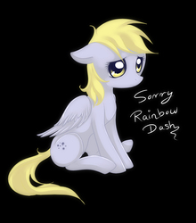 Size: 1625x1848 | Tagged: safe, artist:jacky-bunny, derpy hooves, pegasus, pony, g4, female, floppy ears, mare, sad, solo