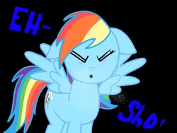 Size: 2048x1536 | Tagged: safe, artist:ponypropal, rainbow dash, g4, female, fetish, sneezing, sneezing fetish, solo, spray