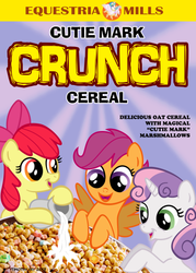 Size: 430x600 | Tagged: safe, artist:tim-kangaroo, apple bloom, scootaloo, sweetie belle, g4, cereal, cutie mark crusaders, milk