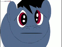 Size: 480x360 | Tagged: safe, artist:whammo12, oc, oc only, earth pony, pony, animated, close-up, fire, male, ms paint, stallion, wat