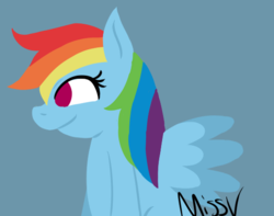 Size: 537x423 | Tagged: safe, artist:miss.v, rainbow dash, g4, female, solo