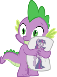 Size: 3206x4287 | Tagged: safe, artist:shnakes, spike, twilight sparkle, g4, body pillow, female, male, ship:twispike, shipping, simple background, straight, transparent background, vector