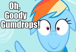 Size: 960x650 | Tagged: safe, rainbow dash, g4, female, image macro, meme, reaction image, solo