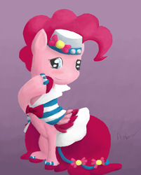 Size: 1346x1676 | Tagged: safe, artist:andersbaker, pinkie pie, g4, clothes, dress, female, gala dress, solo