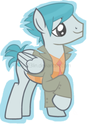 Size: 753x1061 | Tagged: safe, ghost pony, pegasus, pony, billy joe cobra, crossover, disney xd, dude that's my ghost!, male, ponified, solo, stallion