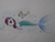 Size: 2592x1944 | Tagged: safe, artist:srbei17, rarity, spike, merpony, g4, race swap, traditional art, underwater