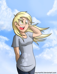 Size: 3840x5000 | Tagged: safe, artist:saymanhd, derpy hooves, human, g4, female, humanized, light skin, solo