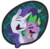 Size: 531x518 | Tagged: safe, artist:enma-darei, rarity, spike, dragon, pony, unicorn, g4, female, male, portrait, ship:sparity, shipping, straight