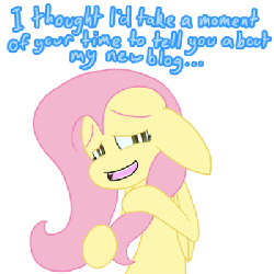 Size: 400x400 | Tagged: safe, artist:lincolm, fluttershy, g4, animated, female, pinkie-replies, solo
