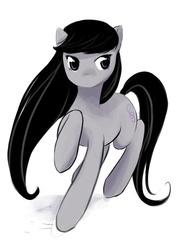 Size: 931x1232 | Tagged: safe, artist:aquafeles, octavia melody, earth pony, pony, g4, female, mare, simple background, solo, white background