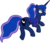 Size: 3000x2601 | Tagged: safe, artist:scourge707, princess luna, g4, alternate hairstyle, female, long hair, ponytail, simple background, solo, transparent background, vector