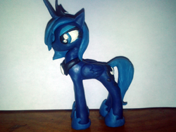 Size: 2560x1920 | Tagged: safe, artist:burnoid096, princess luna, alicorn, pony, g4, clay figure, female, s1 luna, solo