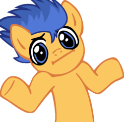 Size: 687x675 | Tagged: safe, flash sentry, g4, :i, looking at you, male, meme, shrug, shrugpony, solo