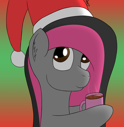Size: 2134x2200 | Tagged: safe, artist:regxy, oc, oc only, oc:crossie, androgynous male, christmas, mug, solo