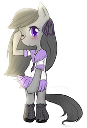 Size: 1234x1819 | Tagged: artist needed, safe, octavia melody, g4, clothes, female, school uniform, schoolgirl, skirt, solo