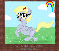 Size: 2596x2219 | Tagged: safe, artist:westernciv, derpy hooves, pegasus, pony, g4, adorkable, braces, cute, dork, female, glasses, mare, solo