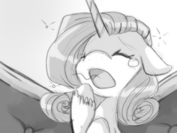 Size: 640x480 | Tagged: safe, artist:loyaldis, rarity, g4, fainting couch, female, grayscale, monochrome, solo, yawn