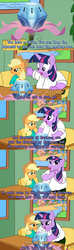 Size: 954x3229 | Tagged: safe, applejack, twilight sparkle, g4, princess twilight sparkle (episode), chest of harmony, family guy, lois griffin, male, peter griffin