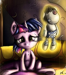 Size: 3398x3840 | Tagged: safe, artist:neko-me, smarty pants, twilight sparkle, g4, chest fluff, crying, female, filly, sad, solo