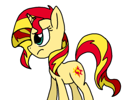 Size: 793x623 | Tagged: safe, artist:nintendash, sunset shimmer, pony, unicorn, g4, female, solo