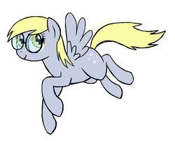 Size: 1050x848 | Tagged: safe, artist:shinyvulpix, derpy hooves, pegasus, pony, g4, female, glasses, mare, solo, underp