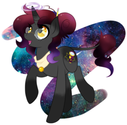 Size: 1300x1280 | Tagged: safe, artist:chibi--shiro, oc, oc only, pony, unicorn, female, glasses, mare, nebula star, pencil, solo