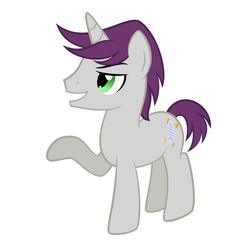 Size: 1000x1000 | Tagged: dead source, safe, artist:toughbluff, written script, pony, unicorn, g4, background pony, male, simple background, solo, stallion, vector, white background