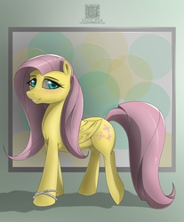 Size: 1900x2300 | Tagged: safe, artist:unnop64, fluttershy, pegasus, pony, g4, female, mare, smiling, solo