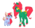 Size: 994x803 | Tagged: safe, artist:myslipox, oc, oc only, pony, duo, looking at each other, looking at someone