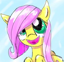 Size: 716x694 | Tagged: safe, artist:evangelinechachamaru, fluttershy, g4, female, filly, solo