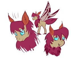 Size: 777x632 | Tagged: safe, oc, oc only, mothpony, original species, moth pony general