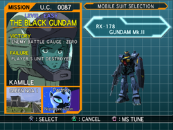 Size: 711x533 | Tagged: safe, edit, nightmare moon, g4, crossover, gundam, gundam vs zeta gundam, kamille bidan, oh hey big zam, playstation 2, universal century mode, z gundam