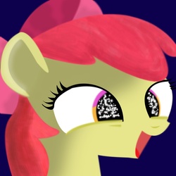 Size: 1000x1000 | Tagged: safe, artist:mrbrunoh1, apple bloom, earth pony, pony, g4, female, solo