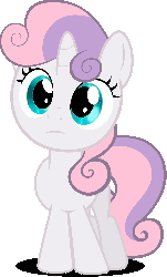 Size: 900x1492 | Tagged: safe, edit, sweetie belle, pony, robot, unicorn, g4, animated, eyes, female, filly, foal, gif, hooves, horn, loading, microsoft windows, simple background, solo, sweetie bot, white background