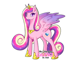 Size: 600x476 | Tagged: safe, artist:yoonny92, princess cadance, alicorn, pony, g4, female, mare, solo